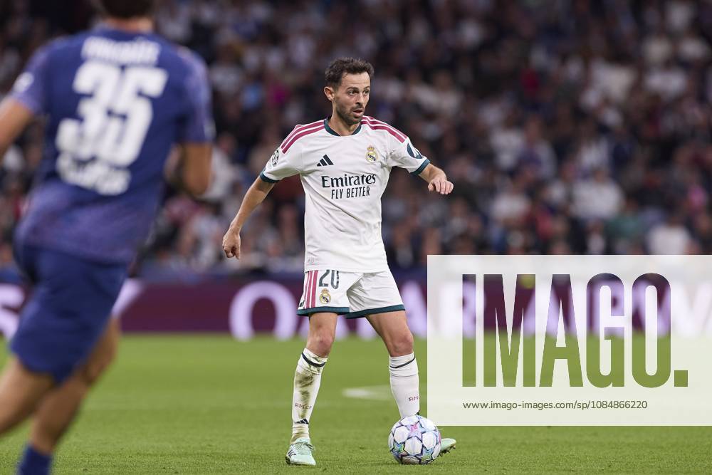 Bernardo Silva (Real Madrid CF) is seen in action during the UEFA Champions League 2026 2027 match between Real Madrid CF and RB Leipzig..Final score: Real Madrid 4-1 RB Leipzig. UEFA Champions League 2026 2027 - Real Madrid CF And RB Leipzig In Madrid, Spain - 21 Oct 2026 - ZUMAs197 20261021_aaa_s197_429