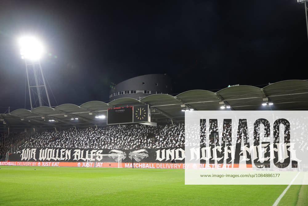 SOCCER - UEFA EL, Sturm vs Marseille GRAZ,AUSTRIA,22.OCT.26 - SOCCER - UEFA Europa League, SK Sturm Graz vs Olympique de Marseille. Image shows fans (Sturm) with a choreography. GEPAxpictures Bauer