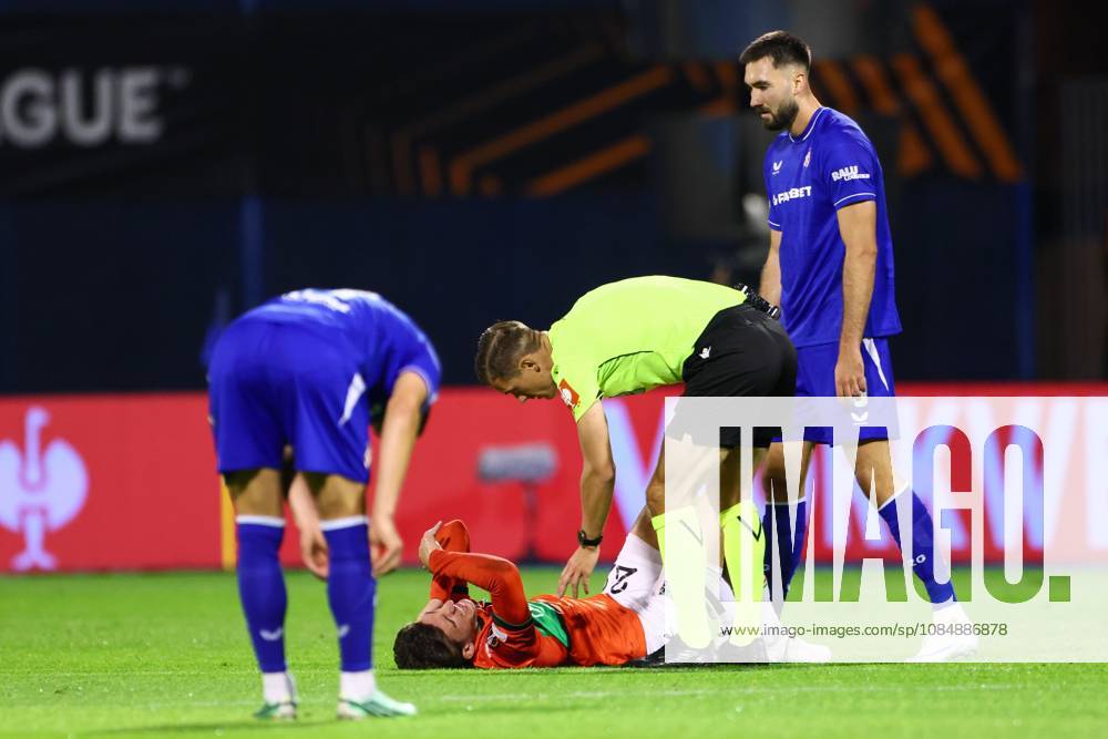 , Maksimir Stadium , season 2026 2027 , Europa League football match day 3 , match between Dinamo Zagreb and NEC , Picture shows NEC player Ahmetcan Kaplan Dinamo Zagreb - NEC x208957196x