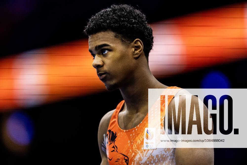 ROTTERDAM - Elijah Faverus (NED) during the All-Around final at the World Gymnastics Championships in Rotterdam Ahoy. IRIS VAN DEN BROEK ANP ANPxSportx IVx 573285392 originalFilename: 573285392
