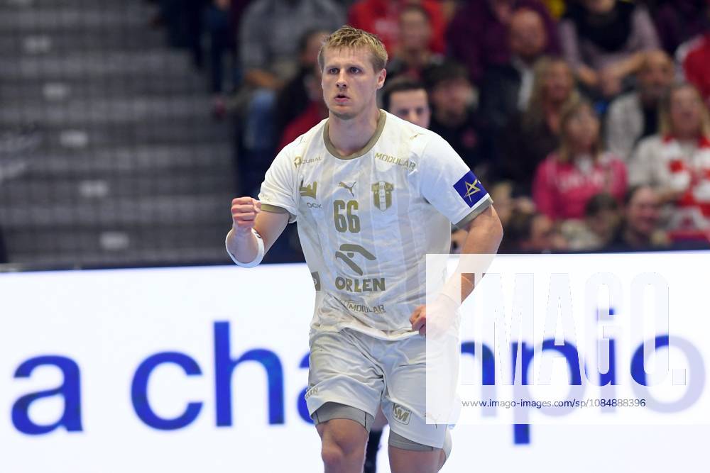 Jubel bei Frederik Friche Bjerre (Wisla Plock 66) , GER, MT Melsungen - Orlen Wisla Plocks (POL), Handball, Champions League Maenner, Group Matches, Saison 2026 2027, 22.10.2026, GER, MT Melsungen - Orlen Wisla Plock, CL Maenner, Group Match, Saison 2026 2027, 22.10.2026 Kassel