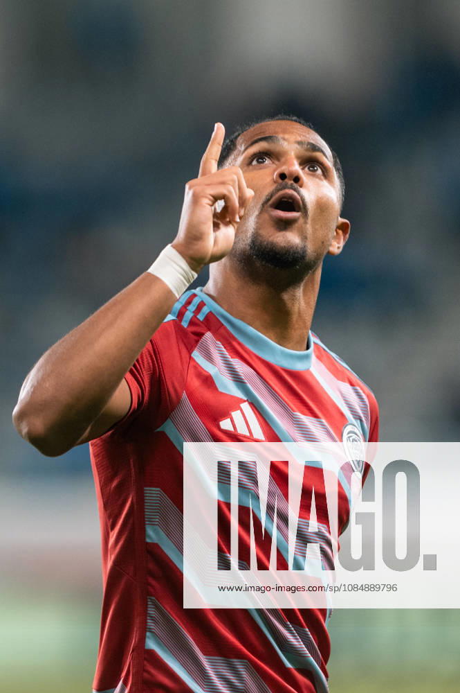 CAIO FEREIRA 11 of Riga reacts during the Conference League Matchday 2 game between Pafos and Riga at Alpha Mega Stadium in Kolossi,Limassol,Cyprus on 22 of October 2026. Limassol CYPRUS - ZUMAk195 20261022_znp_k195_017