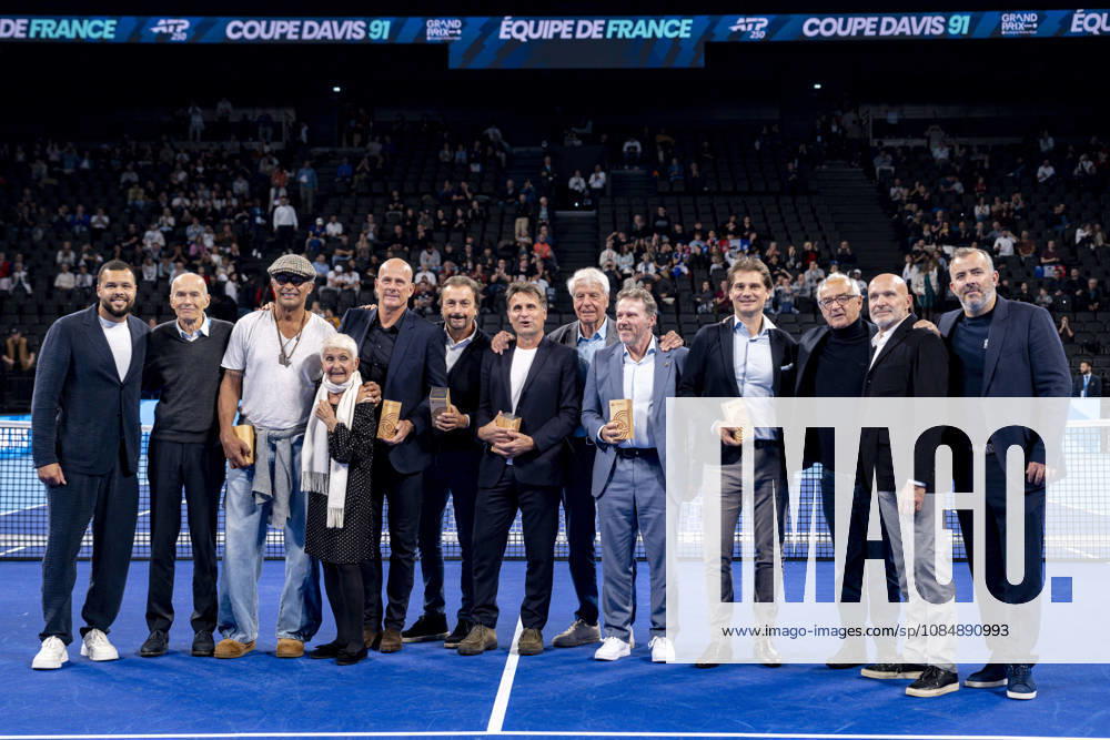 TENNIS : ATP, Tennis Herren 250 - Grand Prix Tennis AURA - Decines (France) 22 10 2026 Thirty-five years after their historic Davis Cup victory in Lyon in 1991, the French National Tennis Team players and their captain reunite today, October 22, 2026, at the Auvergne-Rhône-Alpes Tennis Grand Prix in Lyon. Photo Sandrine Thesillat PsNewZ