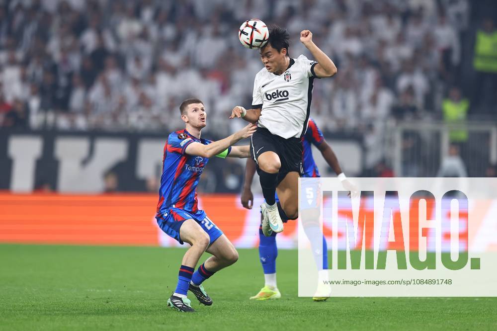 Oh Hyeon-Gyu of Besiktas and Adam Wharton of Crystal Palace Besiktas v Crystal Palace, UEFA Europa League, Football, Tupras Stadium, Istanbul, Turkey - 22 Oct 2026Istanbul Tupras Stadium Turkey