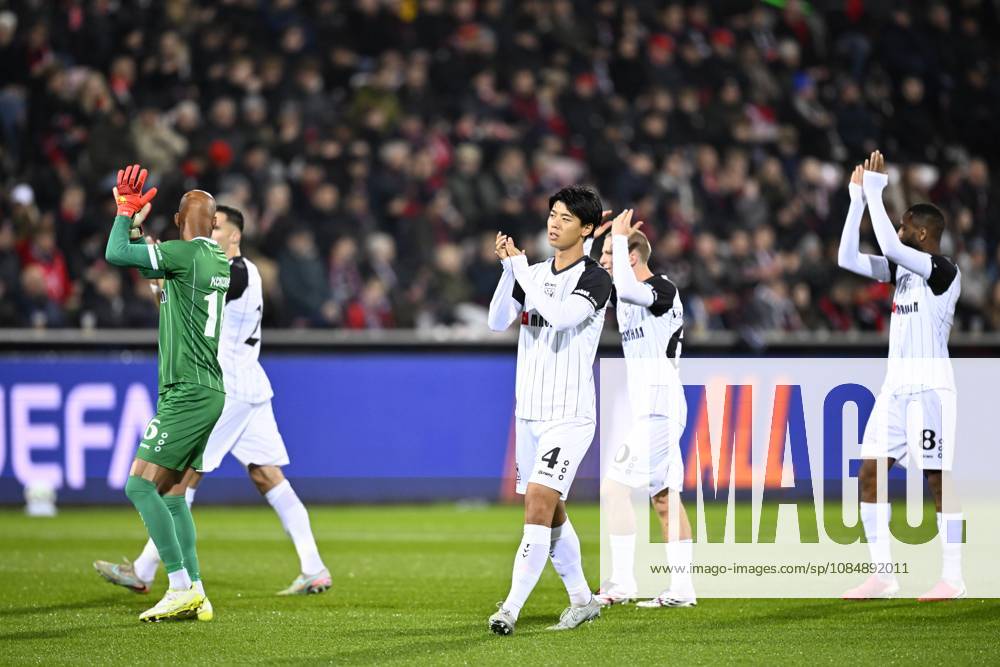 FC Midtjylland v Sint-Truidense VV - UEFA Conference League HERNING, DENMARK - OCTOBER 22 : Takai Kota defender of Sint-Truidense VV during the UEFA Conference League 2026 27 League Phase matchday 2 match between FC Midtjylland and Sint-Truidense VV on October 22, 2026 in Herning, Denmark, 22 10 2026 Herning Denmark
