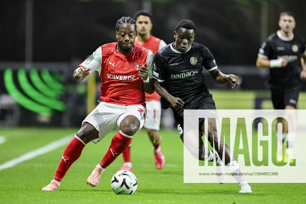 SC Braga v KAA Gent - UEFA Conference League BRAGA, PORTUGAL - OCTOBER 22 : Goore Hyllarion Bi forward of KAA Gent in action during the UEFA Conference League 2026 27 League Phase matchday 2 match between SC Braga and KAA Gent on October 22, 2026 in Braga, Portugal, 22 10 2026 Braga Portugal