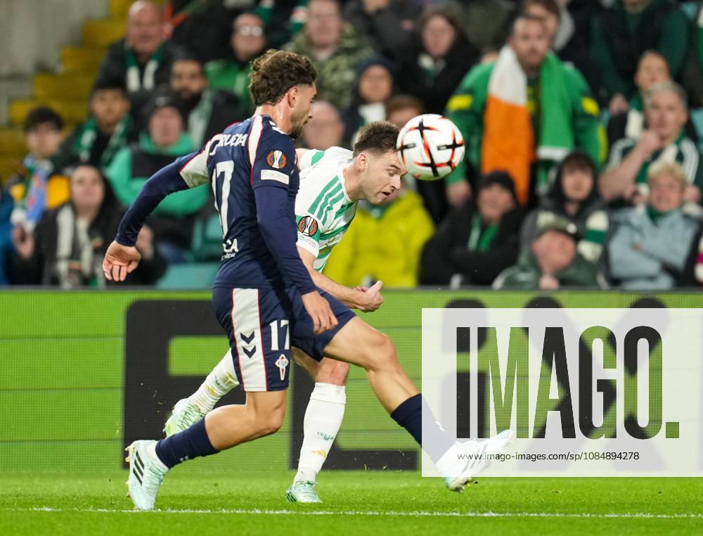 Javier Rueda of Celta Vigo & Kieran Tierney of Celtic Celtic v Celta Vigo, UEFA Europa League, Football, Celtic Park, Glasgow, Scotland, UK - 22 Oct 2026Glasgow Celtic Park Scotland United Kingdom
