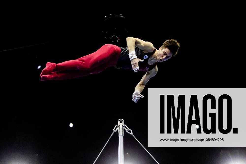 ROTTERDAM - Arsenii Dukhno (WG2) during the All-Around final at the World Gymnastics Championships in Rotterdam Ahoy. IRIS VAN DEN BROEK ANP ANPxSportx IVx 573295619 originalFilename: 573295619