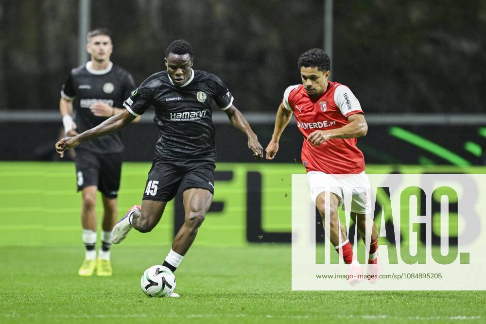 SC Braga v KAA Gent - UEFA Conference League BRAGA, PORTUGAL - OCTOBER 22 : Goore Hyllarion Bi forward of KAA Gent in action during the UEFA Conference League 2026 27 League Phase matchday 2 match between SC Braga and KAA Gent on October 22, 2026 in Braga, Portugal, 22 10 2026 Braga Portugal