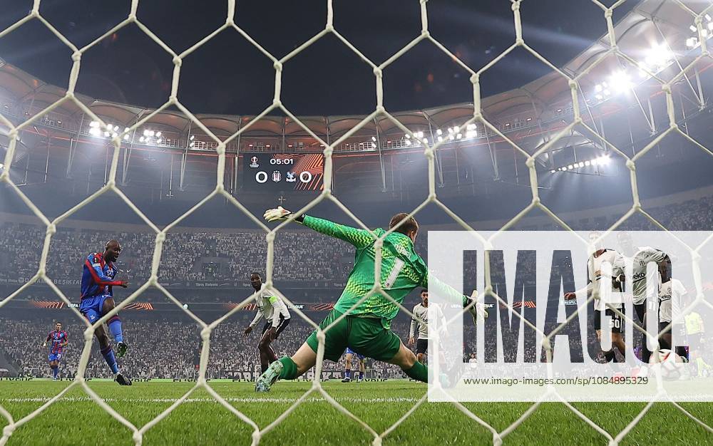 Jean-Philippe Mateta of Crystal Palace scores the opening goal Besiktas v Crystal Palace, UEFA Europa League, Football, Tupras Stadium, Istanbul, Turkey - 22 Oct 2026Istanbul Tupras Stadium Turkey
