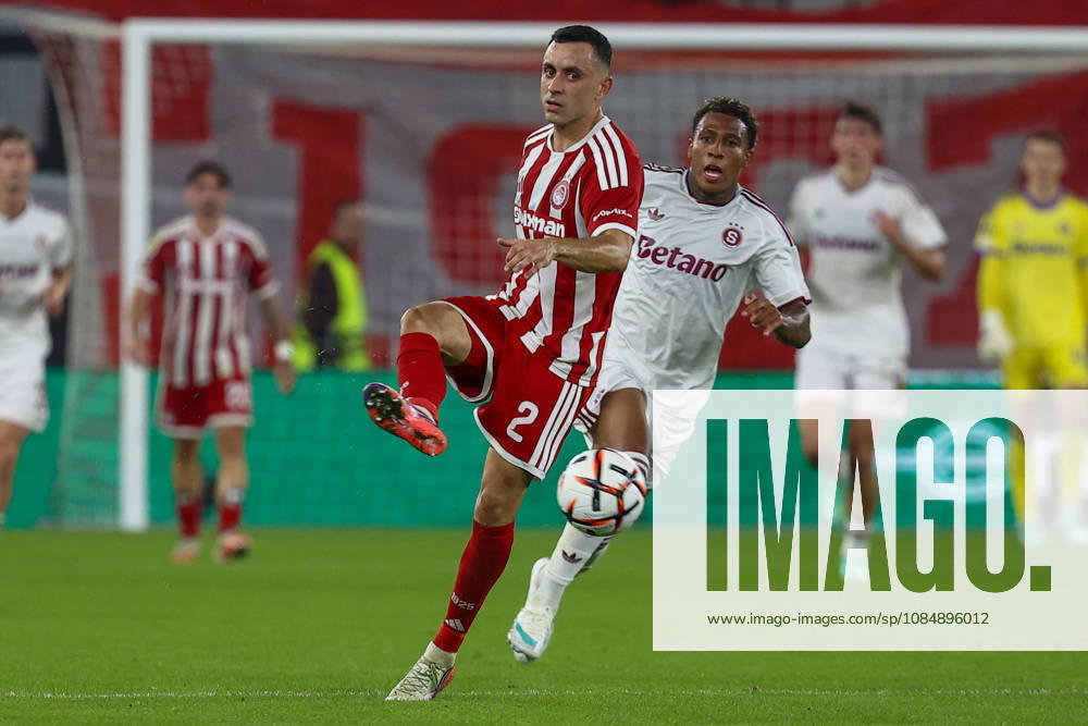 Olympiacos F.C. v AC Sparta Prague UEFA Europa League Manolis Saliakas of Olympiacos F.C. during the UEFA Europa League match at Karaiskakis Stadium, Piraeus 22 10 2026 UK Newspapers OUT