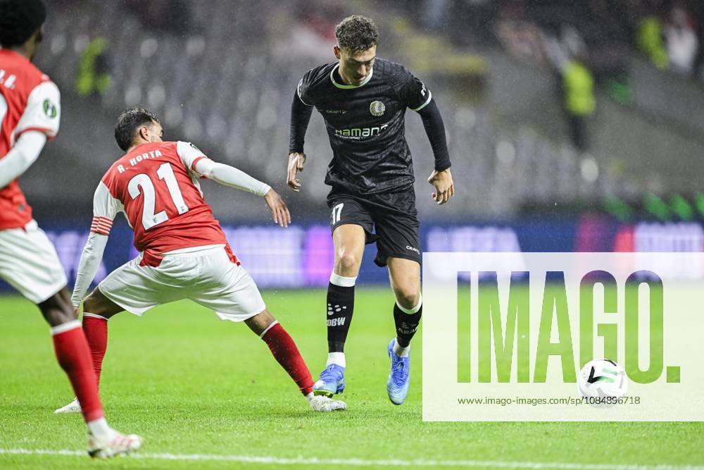 SC Braga v KAA Gent - UEFA Conference League BRAGA, PORTUGAL - OCTOBER 22 : Delorge Mathias midfielder of KAA Gent in action during the UEFA Conference League 2026 27 League Phase matchday 2 match between SC Braga and KAA Gent on October 22, 2026 in Braga, Portugal, 22 10 2026 Braga Portugal