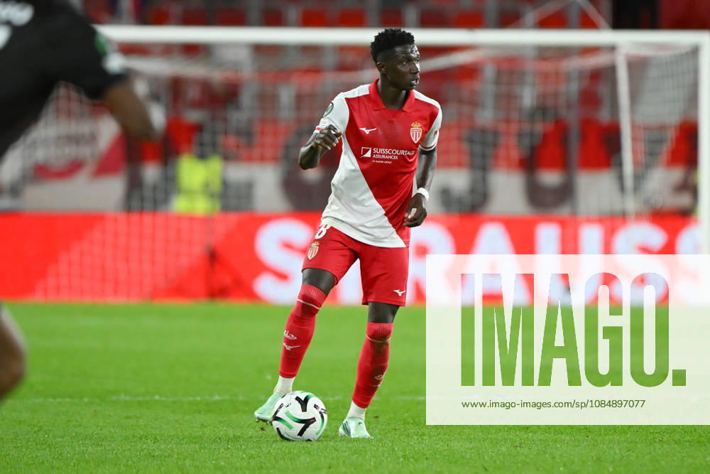 Lamine Camara (ASM) - UEFA Conference League match between AS Monaco and SC Freiburg on October 22, 2026 at the Louis II Stadium in Monaco.