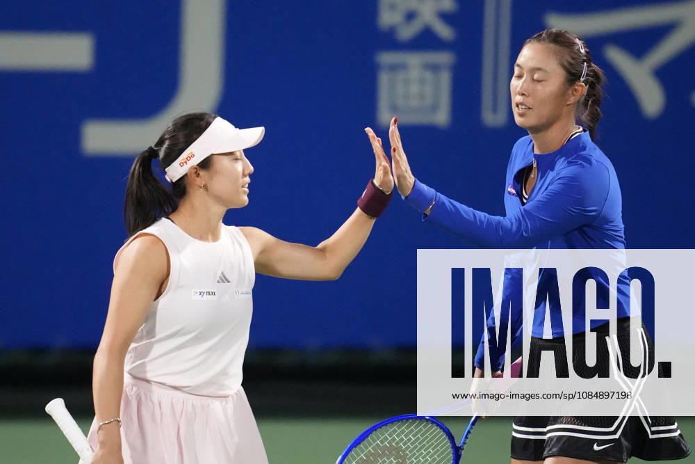WTA, Tennis Damen Kinoshita Group Japan Open - Day 4 Hao-Ching Chan of Chinese Taipei plays with partner Miyu Kato of Japan during their semi-final doubles match against Jesika Maleckova and Miriam Skoch of the Czech Republic at the 2026 Kinoshita Group Japan Open Women s tennis tournament at Utsubo Tennis Center in Osaka, Japan, on October 22, 2026. Osaka Japan