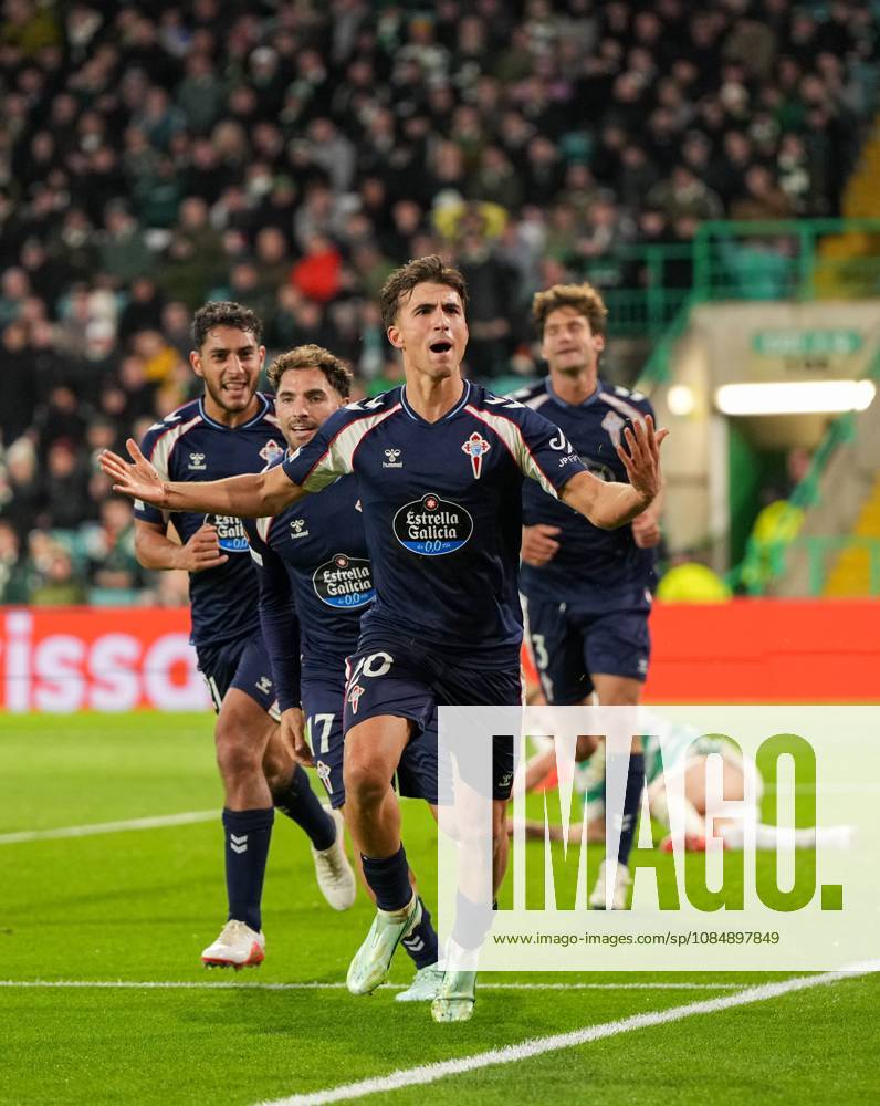Javi Rodriguez of Celta Vigo celebrates scoring to tie the game 1-1 Celtic v Celta Vigo, UEFA Europa League, Football, Celtic Park, Glasgow, Scotland, UK - 22 Oct 2026Glasgow Celtic Park Scotland United Kingdom