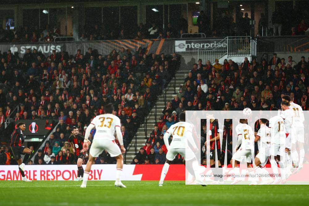 Amine Adli of AFC Bournemouth scores the sides third goal to make it 3-0 AFC Bournemouth v AC Milan, UEFA Europa League, Football, Vitality Stadium, Bournemouth, UK - 22 Oct 2026Bournemouth Vitality Stadium United Kingdom
