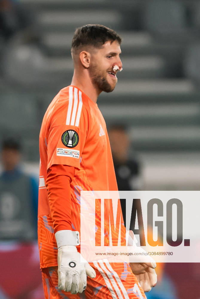 KENAN PIRIC 12 of Riga react during the Conference League Matchday 2 game between Pafos and Riga at Alpha Mega Stadium in Kolossi,Limassol,Cyprus on 22 of October 2026. Limassol CYPRUS - ZUMAk195 20261022_znp_k195_044
