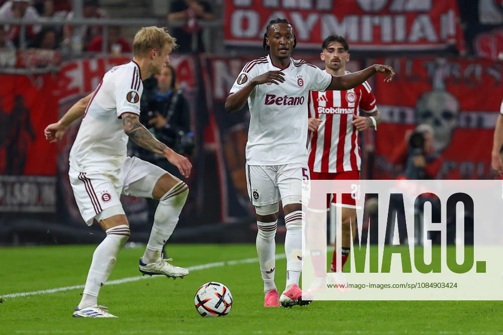Olympiacos F.C. v AC Sparta Prague UEFA Europa League Santiago Eneme of AC Sparta Prague during the UEFA Europa League match at Karaiskakis Stadium, Piraeus 22 10 2026 UK Newspapers OUT