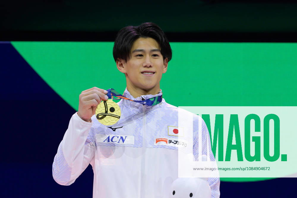 Daiki Hashimoto from Japan celebrate winning the gold medal in the Men s All-round finals at the 54th Artistic Gymnastics World Championships, on 22 October 2026 at Rotterdam Ahoy, Rotterdam, the Netherlands. Noxthirdxpartyxsales,xHOLLANDxOUT aflo_358243437 RichardxHuisxinxtxVeldx