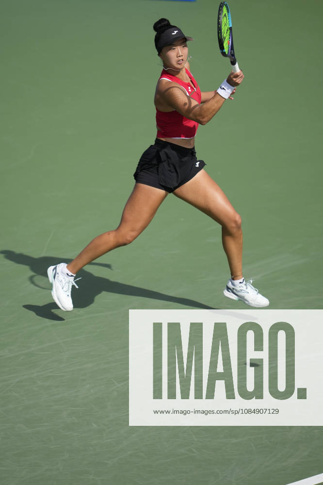 WTA, Tennis Damen Kinoshita Group Japan Open - Day 5 Ann Li of the United States plays during her quarterfinal match against Lilli Tagger of Austria at the 2026 Kinoshita Group Japan Open Women s tennis tournament at Utsubo Tennis Center in Osaka, Japan, on October 23, 2026. Osaka Japan