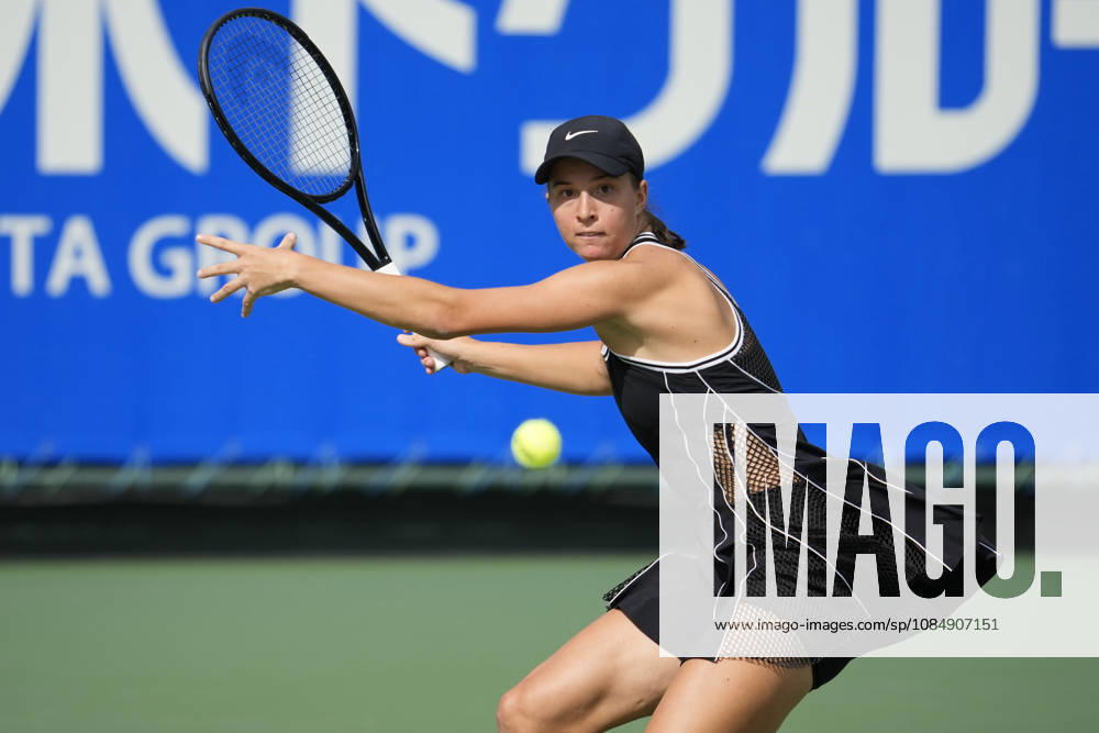 WTA, Tennis Damen Kinoshita Group Japan Open - Day 5 Lilli Tagger of Austria plays during her quarterfinal match against Ann Li of the United States at the 2026 Kinoshita Group Japan Open Women s tennis tournament at Utsubo Tennis Center in Osaka, Japan, on October 23, 2026. Osaka Japan
