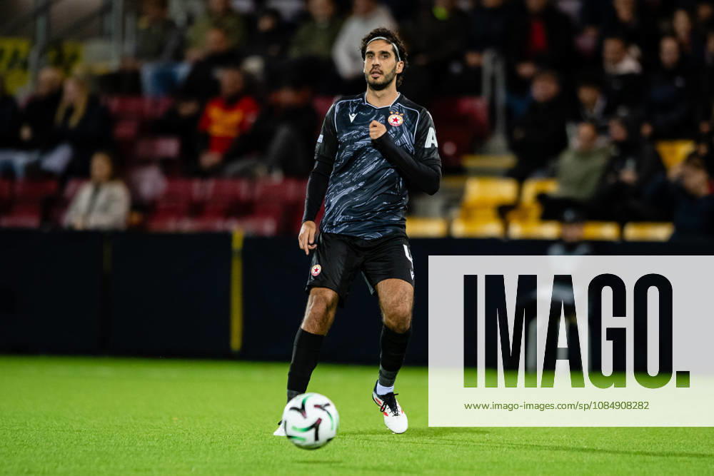 FC Nordsjaelland v CSKA Sofia, UEFA Conference League, Farum, Denmark Farum, Denmark. 22nd, October 2026. Dinis Almeida (4) of CSKA Sofia seen during the UEFA Conference League match between FC Nordsjaelland and CSKA Sofia at Right to Dream Park in Farum. Danmark, Farum, Right to Dream Park