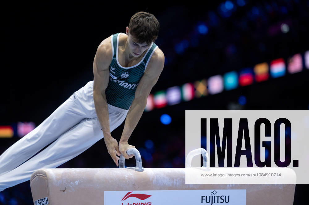Rotterdam The Netherlands 23rd October 2026 World Championships artistic gymnastics. Pommel Horse Timo Eder (GER) turnen