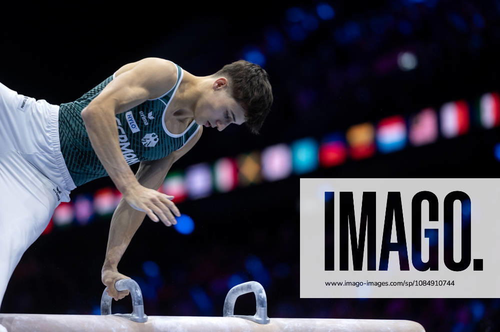 Rotterdam The Netherlands 23rd October 2026 World Championships artistic gymnastics. Pommel Horse Timo Eder (GER) turnen