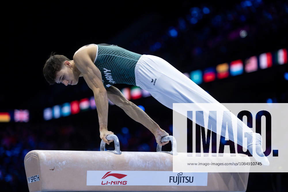 Rotterdam The Netherlands 23rd October 2026 World Championships artistic gymnastics. Pommel Horse Timo Eder (GER) turnen