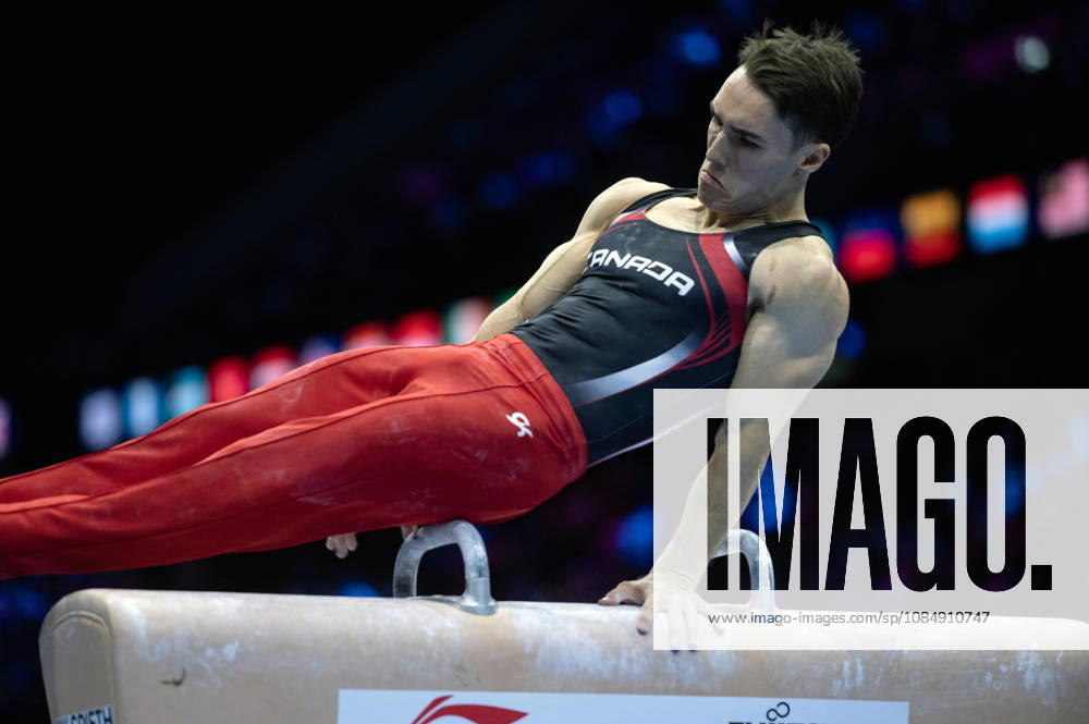 Rotterdam The Netherlands 23rd October 2026 World Championships artistic gymnastics. Pommel Horse Samuel Zakutney (CAN) turnen