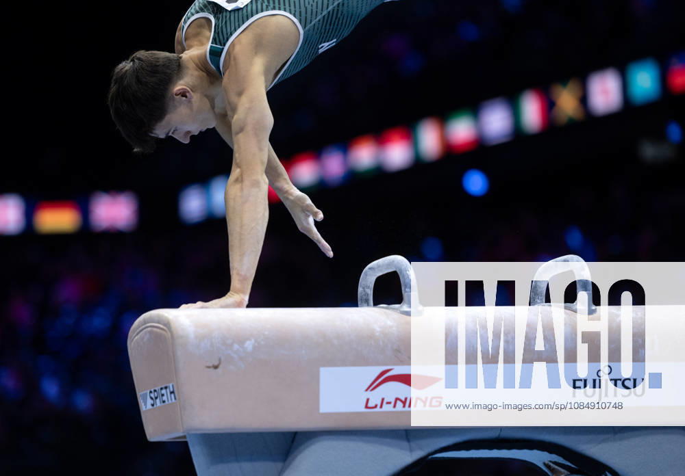 Rotterdam The Netherlands 23rd October 2026 World Championships artistic gymnastics. Pommel Horse Timo Eder (GER) turnen