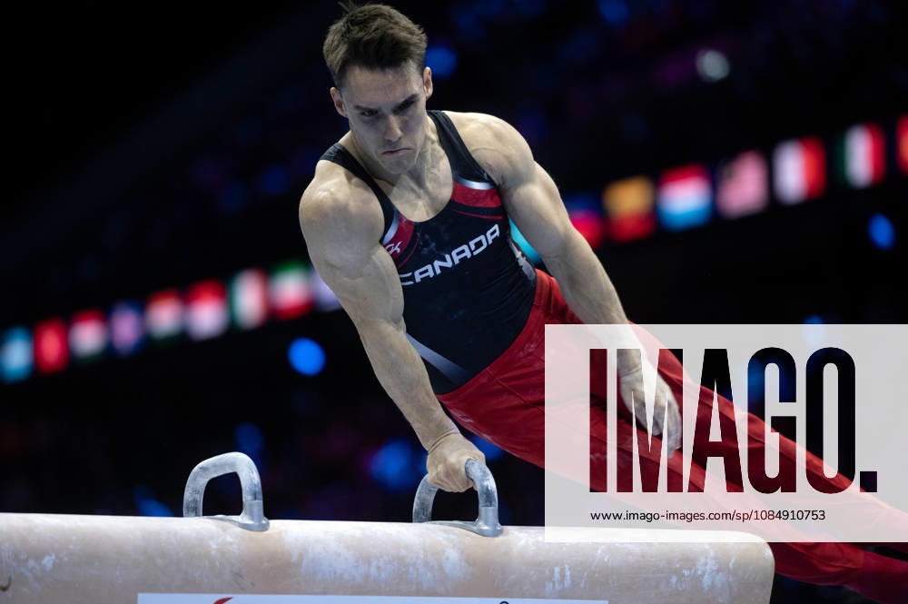 Rotterdam The Netherlands 23rd October 2026 World Championships artistic gymnastics. Pommel Horse Samuel Zakutney (CAN) turnen