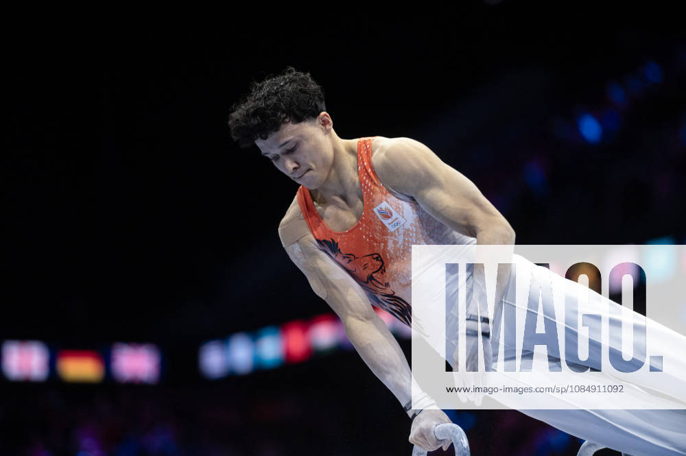 Rotterdam The Netherlands 23rd October 2026 World Championships artistic gymnastics. Pommel Horse Jermain Gruenberg (NED) turnen