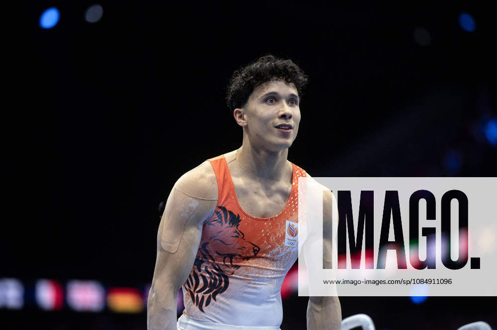 Rotterdam The Netherlands 23rd October 2026 World Championships artistic gymnastics. Pommel Horse Jermain Gruenberg (NED) turnen