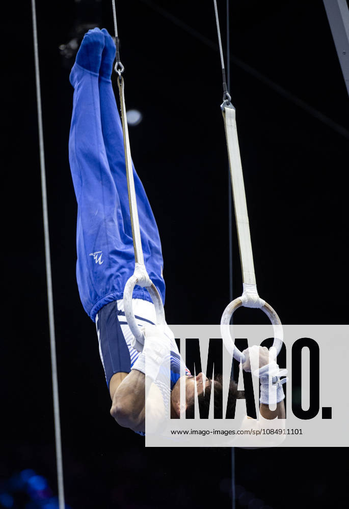 Rotterdam The Netherlands 23rd October 2026 World Championships artistic gymnastics. Mens all round final Rings Jake Jarman (GBR) turnen