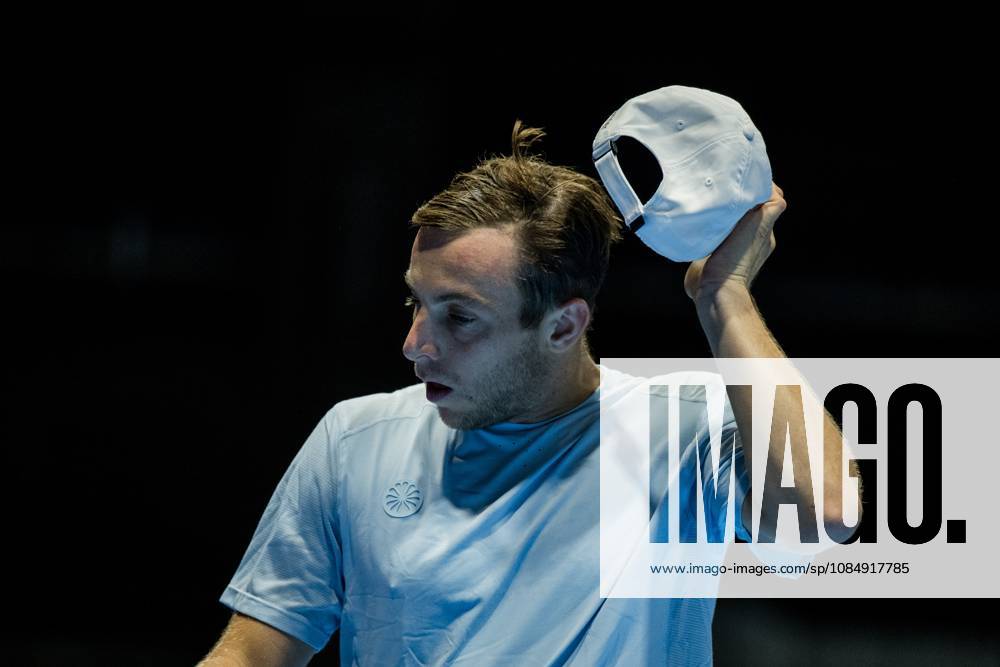 Tallon Griekspoor of the Netherlands pictured in action during the European Open ATP, Tennis Herren tennis tournament in Brussels, on Friday 23 October 2026. This year s edition of the tournament is taking place from 17 to 25 October JASPERxJACOBS x190758583x