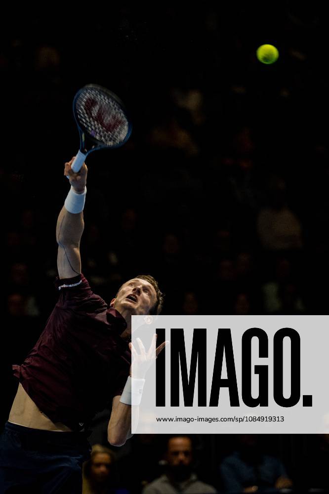 Jiri Lehecka of the Czech Republic pictured in action during the European Open ATP, Tennis Herren tennis tournament in Brussels, on Friday 23 October 2026. This year s edition of the tournament is taking place from 17 to 25 October JASPERxJACOBS x190769876x