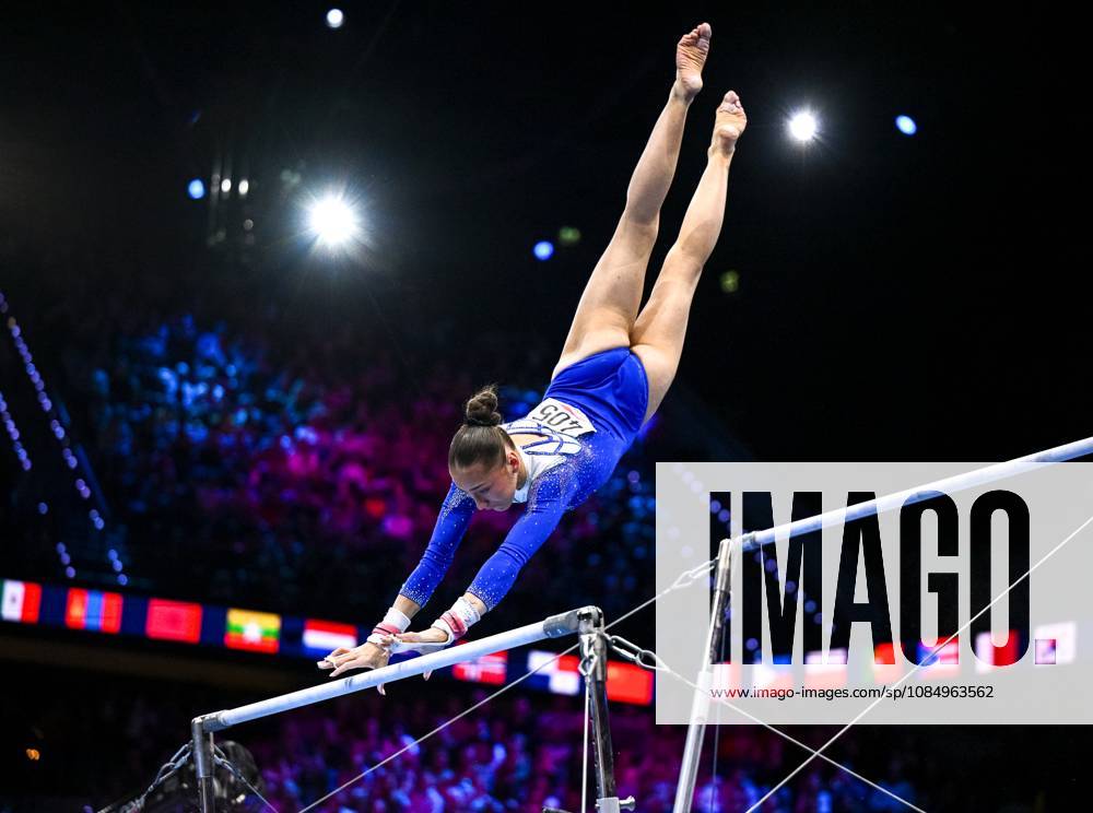 Netherlands Artistic Gymnastics World Championships 9272102 24.10.2026 Algeria s Kaylia Nemour competes in the women s uneven bars final at the 2026 World Artistic Gymnastics Championships in Rotterdam, the Netherlands. Alexey Filippov Sputnik Rotterdam Netherlands