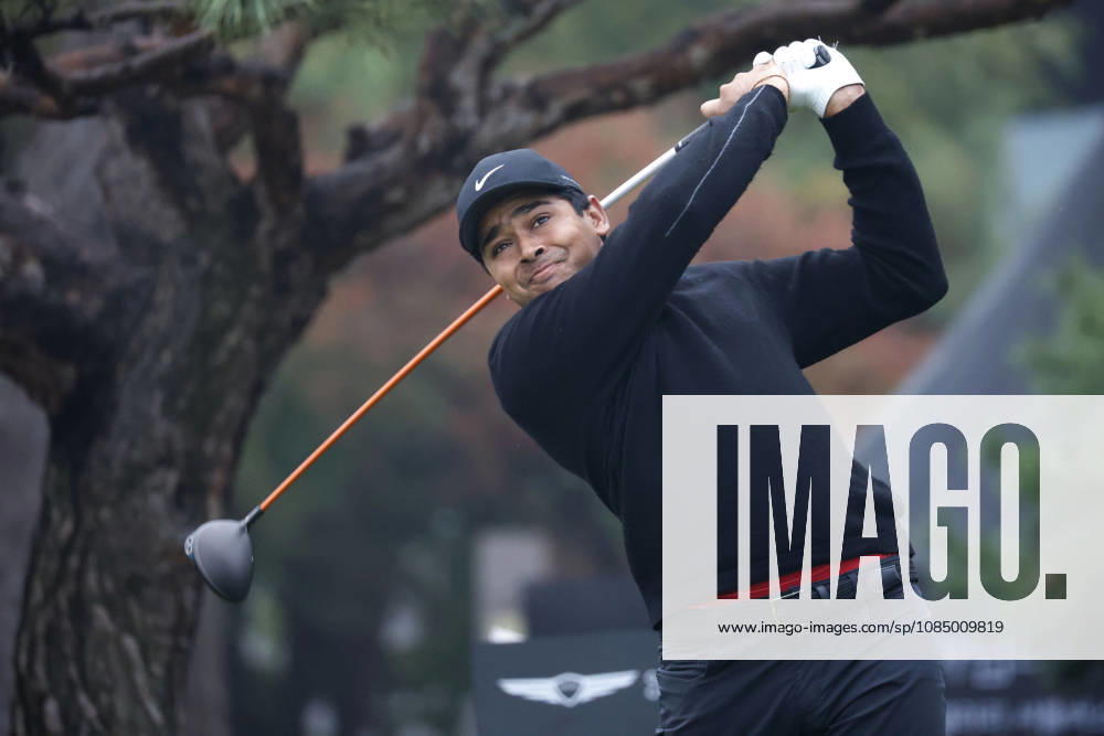 Oct 25, 2026-Cheonan, South Korea-Yurav PREMLALL of South Africa action on 1th Tee during a DP World Tour Genesis Championship Final Round at Woo Jeong Hills CC in Cheonan, South Korea. DP Tour Genesis Championship Final Round - ZUMAr168 20261025_aap_r168_010