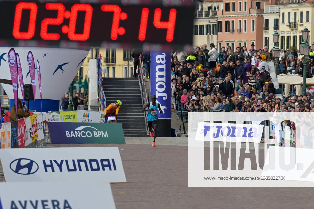 IPA90160968 - Hammington Kimaiyo of Kenya wins the marathon at the 40th Venice Marathon in 2026, a marathon race held in Venice, Italy, on October 25, 2026