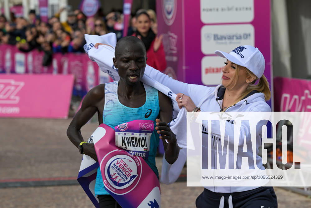 IPA90161372 - Hammington Kimaiyo of Kenya wins the marathon at the 40th Venice Marathon in 2026, a marathon race held in Venice, Italy, on October 25, 2026