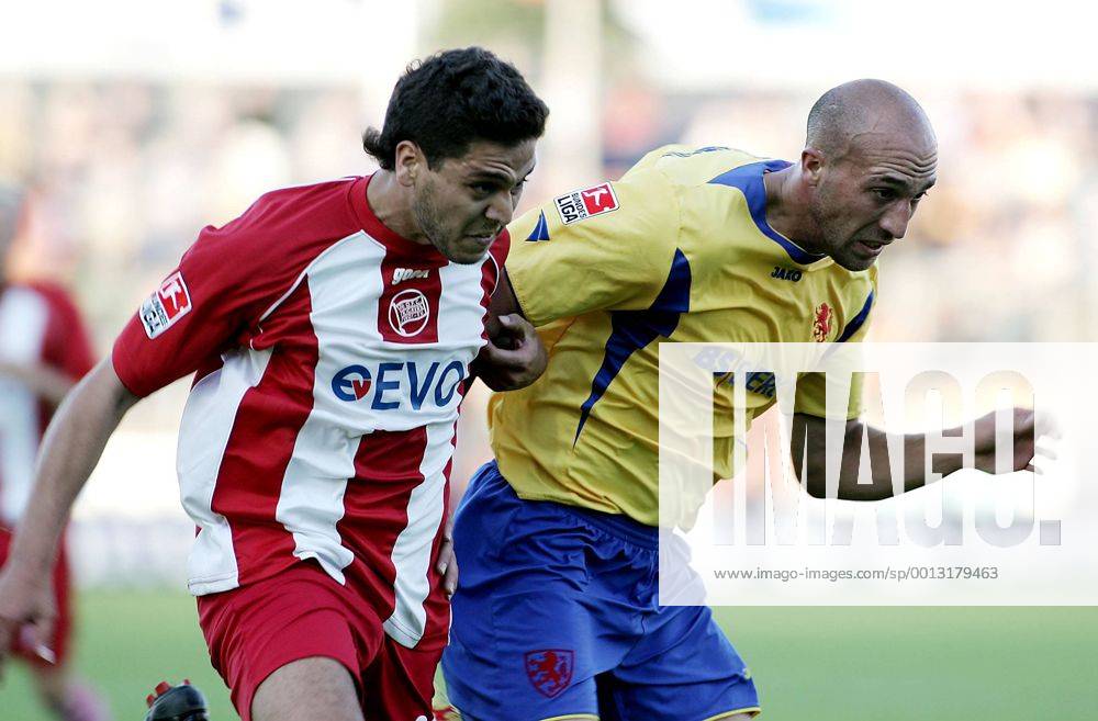 Fussball, 2. Bundesliga, Eintracht Braunschweig - Offenbacher Kickers v.l. Oualid Mokhtari (OFC), Alessandro Caruso (Braunschweig)