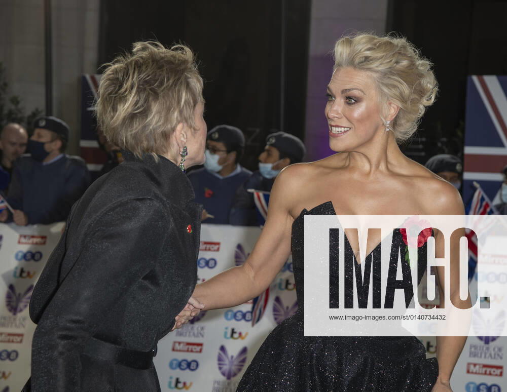 Sharon Stone and Hannah Waddingham attend the Pride of Britain awards in partnership with TSB at the Grosvenor House Hotel, Park Street in London. London United Kingdom - ZUMAs197 20211030_zaa_s197_528