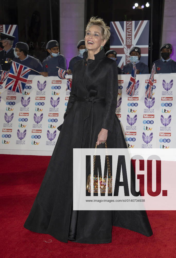 Sharon Stone attends the Pride of Britain awards in partnership with TSB at the Grosvenor House Hotel, Park Street in London. London United Kingdom - ZUMAs197 20211030_zaa_s197_515