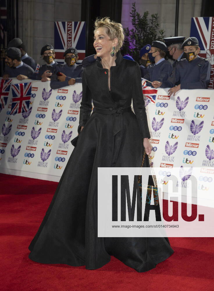 Sharon Stone attends the Pride of Britain awards in partnership with TSB at the Grosvenor House Hotel, Park Street in London. London United Kingdom - ZUMAs197 20211030_zaa_s197_511