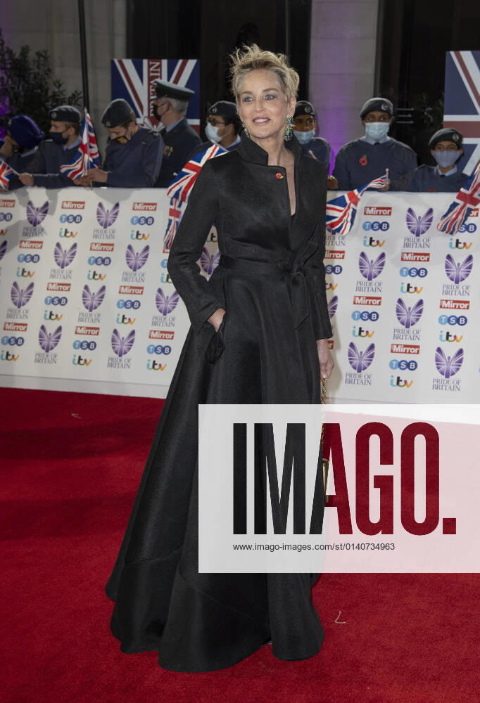 Sharon Stone attends the Pride of Britain awards in partnership with TSB at the Grosvenor House Hotel, Park Street in London. London United Kingdom - ZUMAs197 20211030_zaa_s197_514