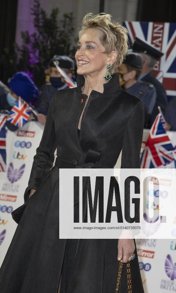 Sharon Stone attends the Pride of Britain awards in partnership with TSB at the Grosvenor House Hotel, Park Street in London. London United Kingdom - ZUMAs197 20211030_zaa_s197_512