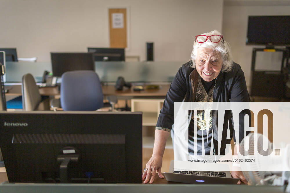 Sandy Close, at the New American Media office, now closed, Friday Dec. 1, 2017 in San Francisco, CA. ..â€oeFor more than 45 years, Sandy Close brought the unlikeliest of voices into journalism, mentoring and publishing refugees from Vietnam and Afghanistan, incarcerated youth offenders, and young men who hustled drugs on the streets but knew their communities intimately. Now after more than 45 years, Pacific News Service and New American Media, the organizations she ran, are closing up shop, ending a media institution whose influence will continue to be felt through the scores of talented alumni working in journalism today. San Francisco USA - ZUMAk74_ 20171201_znp_k74_008