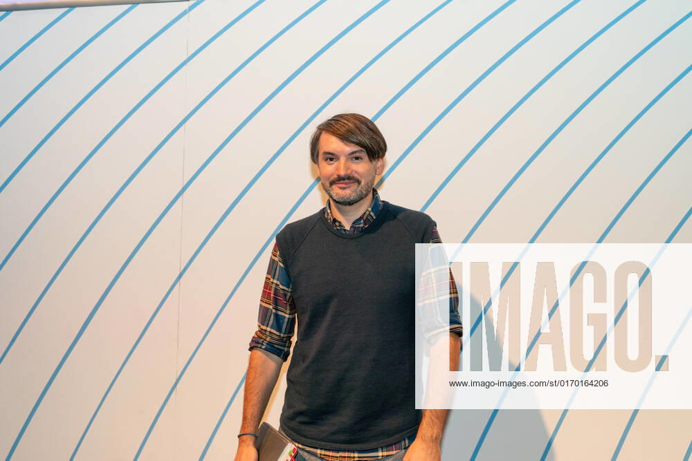 FRANKFURT AM MAIN, Germany - October 16 2019: Sasa Stanisic at 71st Frankfurt Book Fair Buchmesse Frankfurt FRANKFURT AM MAIN, Germany - October 16 2019: Sasa Stanisic (*1978, Bosnian-German writer) at 71st Frankfurt Book Fair Buchmesse Frankfurt