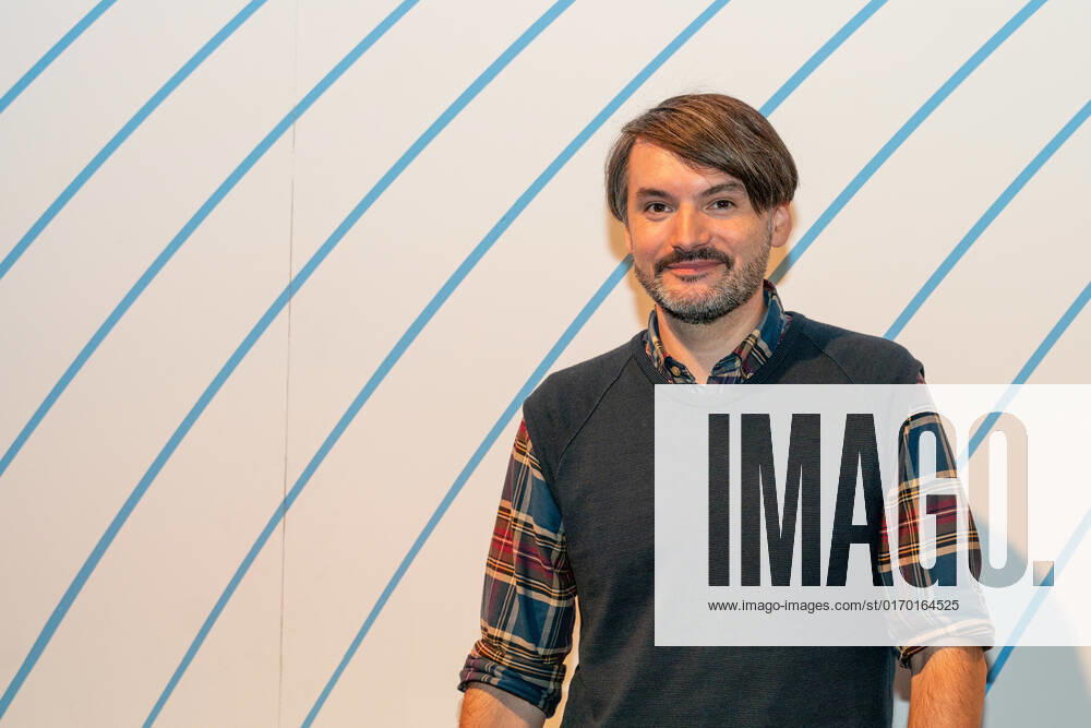 FRANKFURT AM MAIN, Germany - October 16 2019: Sasa Stanisic at 71st Frankfurt Book Fair Buchmesse Frankfurt FRANKFURT AM MAIN, Germany - October 16 2019: Sasa Stanisic (*1978, Bosnian-German writer) at 71st Frankfurt Book Fair Buchmesse Frankfurt